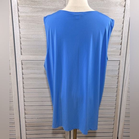 ELLEN TRACY (COMPANY) Tank Top w Bar
Closure Neckline Blue-XXL - Picture 2 of 2